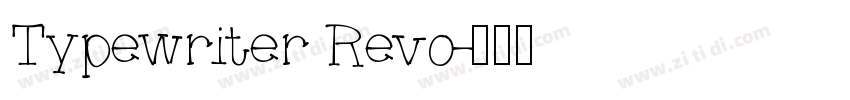 Typewriter Revo字体转换